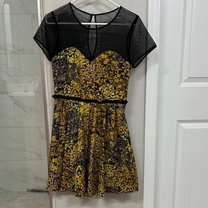 Floral sheer mini Dress